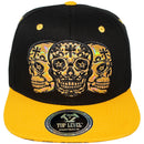 TOP LEVEL : SKULL | Embossed Sugar Skull pvc Patch Design Snapback Cap
