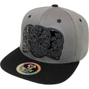 TOP LEVEL : SKULL | Embossed Sugar Skull pvc Patch Design Snapback Cap