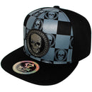 TOP LEVEL : SKULL | Cotton Patch & Skull Checker Board Print Design Snapback Cap