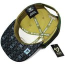 TOP LEVEL : SKULL | Cotton Patch & Skull Checker Board Print Design Snapback Cap