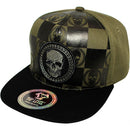 TOP LEVEL : SKULL | Cotton Patch & Skull Checker Board Print Design Snapback Cap
