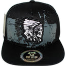 TOP LEVEL : SKULL | Cotton Patch with Skull Print Design Snapback Cap