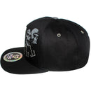 TOP LEVEL : SKULL | Front-raised Verbiage Design & Biker Skull Design Snapback Cap