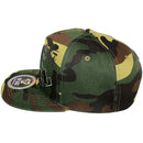 TOP LEVEL : SKULL | Front-raised Verbiage Design & Biker Skull Design Snapback Cap