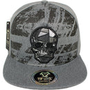 TOP LEVEL : SKULL | Crack Details on Cotton Patch Design Snapback Cap
