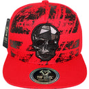 TOP LEVEL : SKULL | Crack Details on Cotton Patch Design Snapback Cap