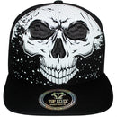TOP LEVEL : SKULL | All-over Print and Front-raised Eyes and Nose Embroidery Design Snapback Cap