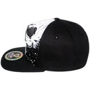 TOP LEVEL : SKULL | All-over Print and Front-raised Eyes and Nose Embroidery Design Snapback Cap