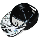 TOP LEVEL : SKULL | All-over Print and Front-raised Eyes and Nose Embroidery Design Snapback Cap