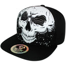 TOP LEVEL : SKULL | All-over Print and Front-raised Eyes and Nose Embroidery Design Snapback Cap