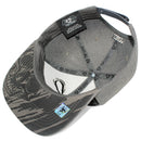 TOP LEVEL : SKULL | All-over Print and Front-raised Eyes and Nose Embroidery Design Snapback Cap