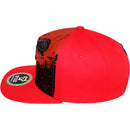 TOP LEVEL : SKULL | All-over Print and Front-raised Eyes and Nose Embroidery Design Snapback Cap