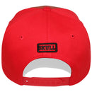 TOP LEVEL : SKULL | All-over Print and Front-raised Eyes and Nose Embroidery Design Snapback Cap