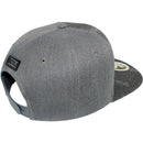 TOP LEVEL : SKULL | Front-raised Three Skulls Embroidery with Trippy Skull Print Design Snapback Cap