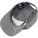 TOP LEVEL : SKULL | Front-raised Three Skulls Embroidery with Trippy Skull Print Design Snapback Cap