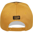 TOP LEVEL : SKULL | Front-raised Three Skulls Embroidery with Trippy Skull Print Design Snapback Cap