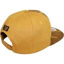 TOP LEVEL : SKULL | Front-raised Three Skulls Embroidery with Trippy Skull Print Design Snapback Cap