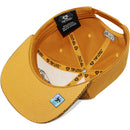 TOP LEVEL : SKULL | Front-raised Three Skulls Embroidery with Trippy Skull Print Design Snapback Cap