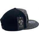 TOP LEVEL : SAVAGE | Verbiage with Two-tone Wool Fabric Design Snapback Cap