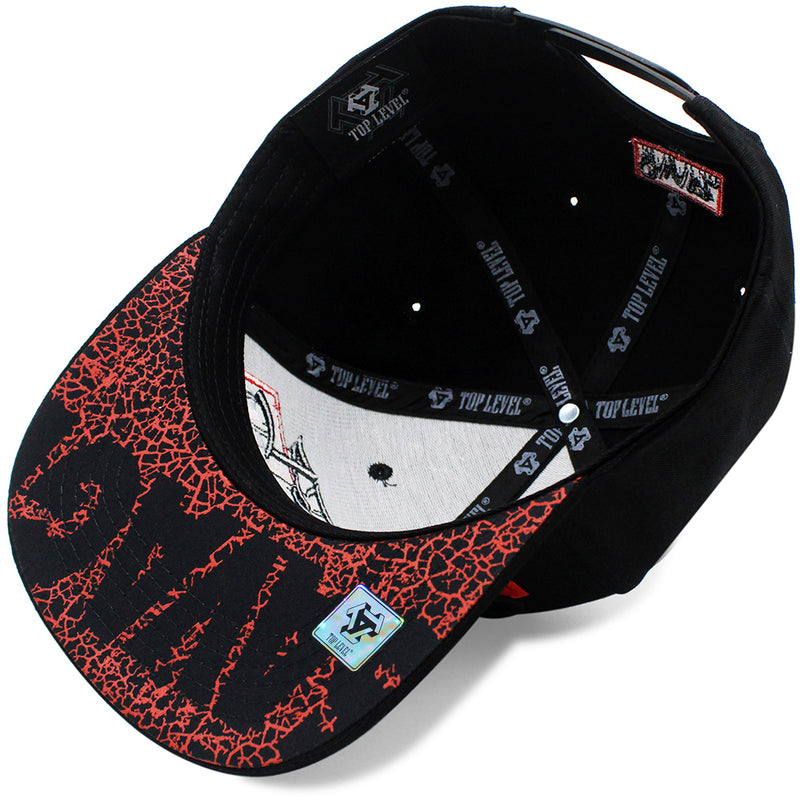 TOP LEVEL : SAVAGE CHAMPION | Front Raised Verbiage Design Snapback Cap