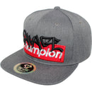 TOP LEVEL : SAVAGE CHAMPION | Front Raised Verbiage Design Snapback Cap