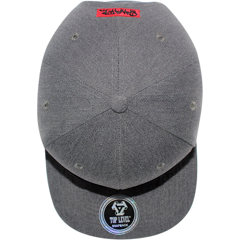 TOP LEVEL : SAVAGE CHAMPION | Front Raised Verbiage Design Snapback Cap