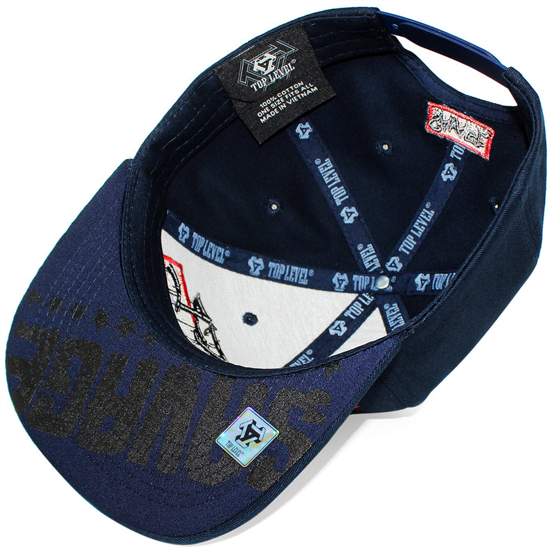 TOP LEVEL : SAVAGE CHAMPION | Front Raised Verbiage Design Snapback Cap