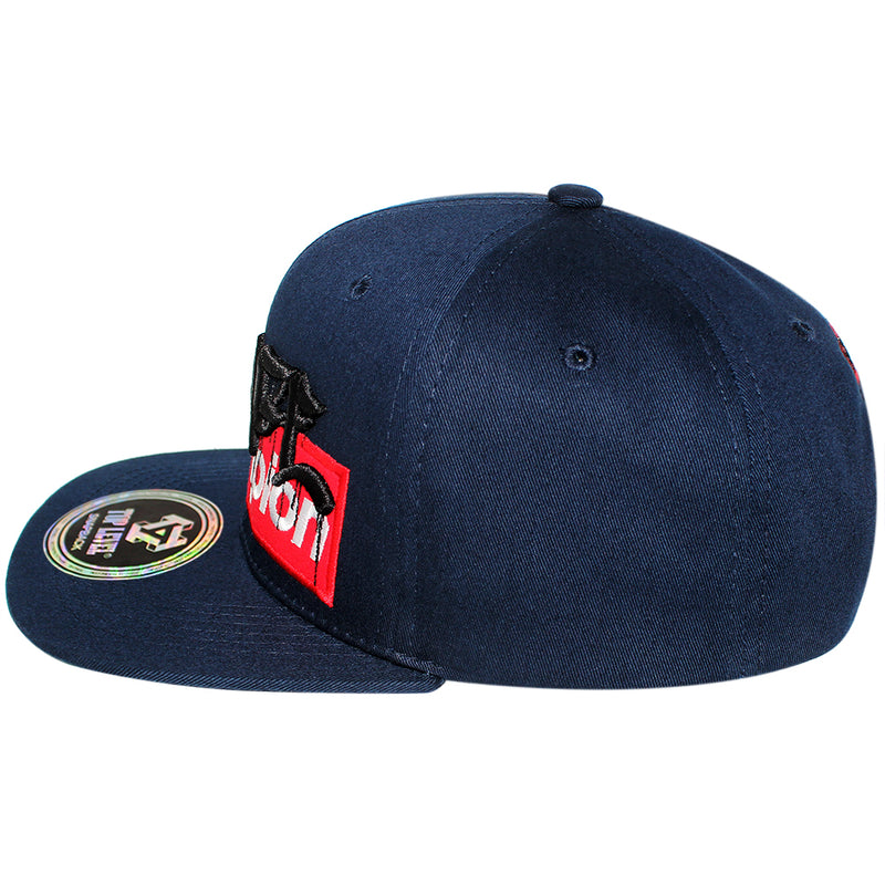 TOP LEVEL : SAVAGE CHAMPION | Front Raised Verbiage Design Snapback Cap