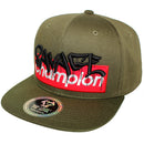 TOP LEVEL : SAVAGE CHAMPION | Front Raised Verbiage Design Snapback Cap