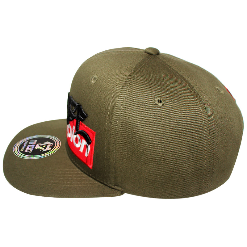 TOP LEVEL : SAVAGE CHAMPION | Front Raised Verbiage Design Snapback Ca