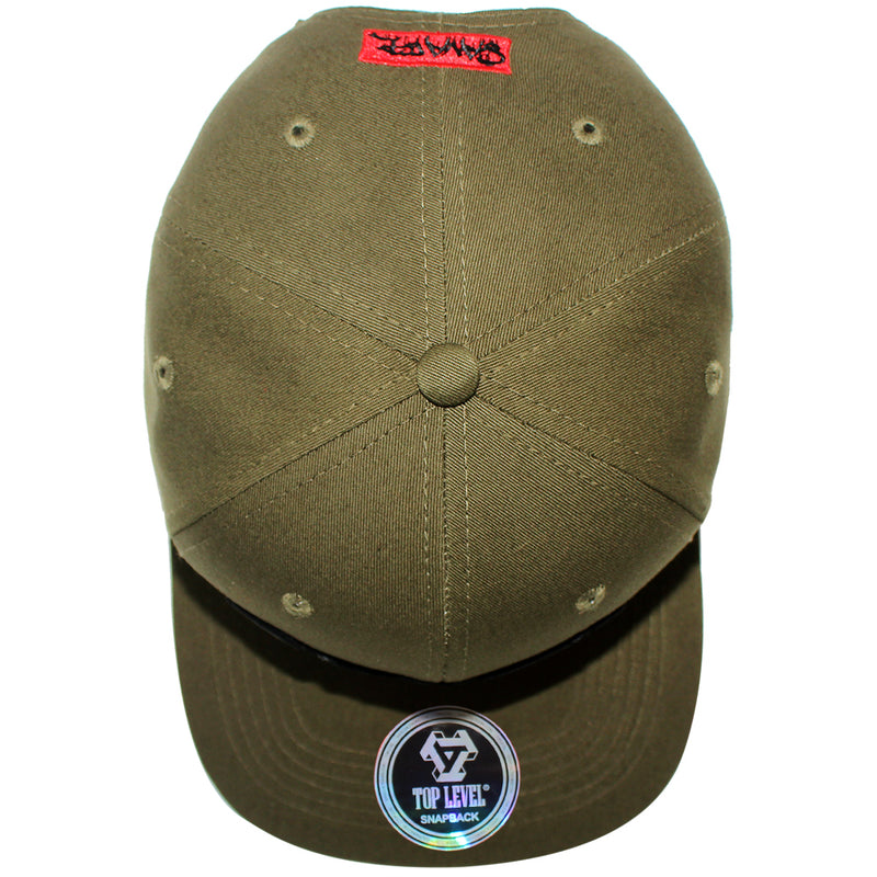 TOP LEVEL : SAVAGE CHAMPION | Front Raised Verbiage Design Snapback Ca | Snapback Caps