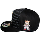 TOP LEVEL : SAVAGE | Bear Character Embroidery All-over Print Design Snapback Cap