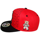TOP LEVEL : SAVAGE | Bear Character Embroidery All-over Print Design Snapback Cap