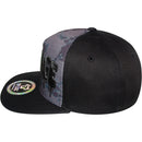 TOP LEVEL : SAVAGE | Front-raised Verbiage Design with Dripping Detail & Tie-dye Print Design Snapback Cap