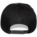 TOP LEVEL : SAVAGE | Front-raised Verbiage Design with Dripping Detail & Tie-dye Print Design Snapback Cap