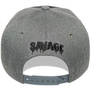 TOP LEVEL : SAVAGE | Front-raised Verbiage Design with Dripping Detail & Tie-dye Print Design Snapback Cap