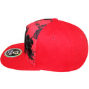 TOP LEVEL : SAVAGE | Front-raised Verbiage Design with Dripping Detail & Tie-dye Print Design Snapback Cap