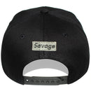 TOP LEVEL : SAVAGE | Front-raised Savage Verbiage Embroidery Design Snapback Cap