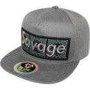TOP LEVEL : SAVAGE | Front-raised Savage Verbiage Embroidery Design Snapback Cap