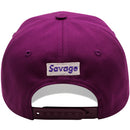 TOP LEVEL : SAVAGE | Front-raised Savage Verbiage Embroidery Design Snapback Cap
