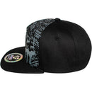 TOP LEVEL : SAVAGE | Front-raised Verbiage Embroidery with Street Graffiti Print Design Snapback Cap