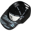 TOP LEVEL : SAVAGE | Front-raised Verbiage Embroidery with Street Graffiti Print Design Snapback Cap