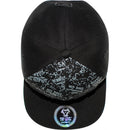 TOP LEVEL : SAVAGE | Front-raised Verbiage Embroidery with Street Graffiti Print Design Snapback Cap