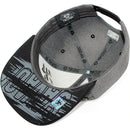 TOP LEVEL : SAVAGE | Front-raised Verbiage Embroidery with Street Graffiti Print Design Snapback Cap