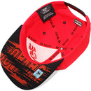 TOP LEVEL : SAVAGE | Front-raised Verbiage Embroidery with Street Graffiti Print Design Snapback Cap