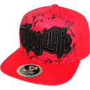 TOP LEVEL : THUG LIFE | Verbiage Design with Marble Print Design Snapback Cap