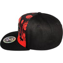 TOP LEVEL : TRIPPY | Verbiage with Drippin' Smiley Face Print Design Snapback Cap