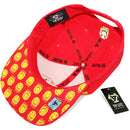 TOP LEVEL : SMILE | Drippin' Smiley Face with All-over Print Design Snapback Cap