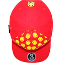 TOP LEVEL : SMILE | Drippin' Smiley Face with All-over Print Design Snapback Cap