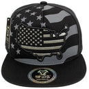 TOP LEVEL : USA | Map with Flag Design Snapback Cap